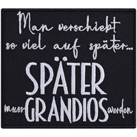 Hipster AufnäHer: Verschieb's Auf SpÄTer AufbüGler Biker Patch/Applikation