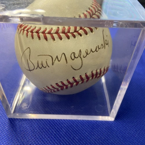 Bill Mazeroski HOF Signed Baseball AUTO Pirates 3D Grading COA
