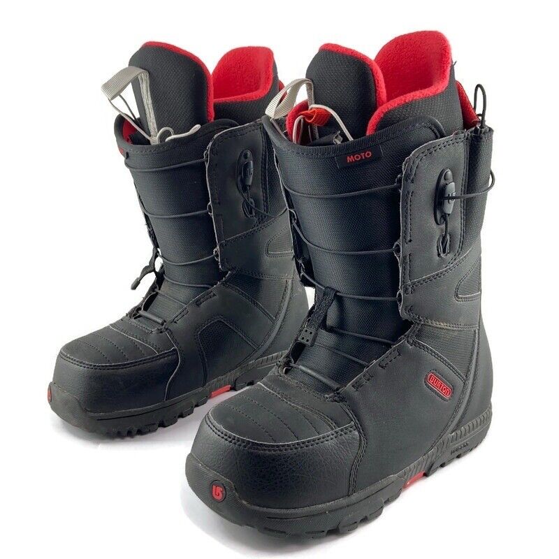 Bendecir la seguridad Posicionar Burton Men&#039;s Moto Imprint 1 Snowboard Boots Black Red Upper Lower Zone  Size 6 | eBay