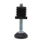 4 Pack Adjustable Feet & Threaded Tube Insert Sets For Square Tubes, Box Section