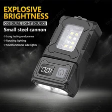 LED+COB Multi-function Waterproof Flashlight 8 Modes for Camping/Hunting/Fishi