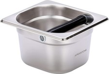 Large Capacity Stainless Steel Coffee Knock Box Espresso Grounds Container with