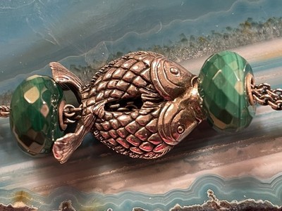 ACA Kreations Fish Original Bead Retired Pisces Rare Fits Trollbeads Gorgeous!