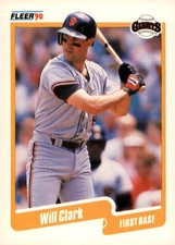 1990 Fleer #54 Will Clark