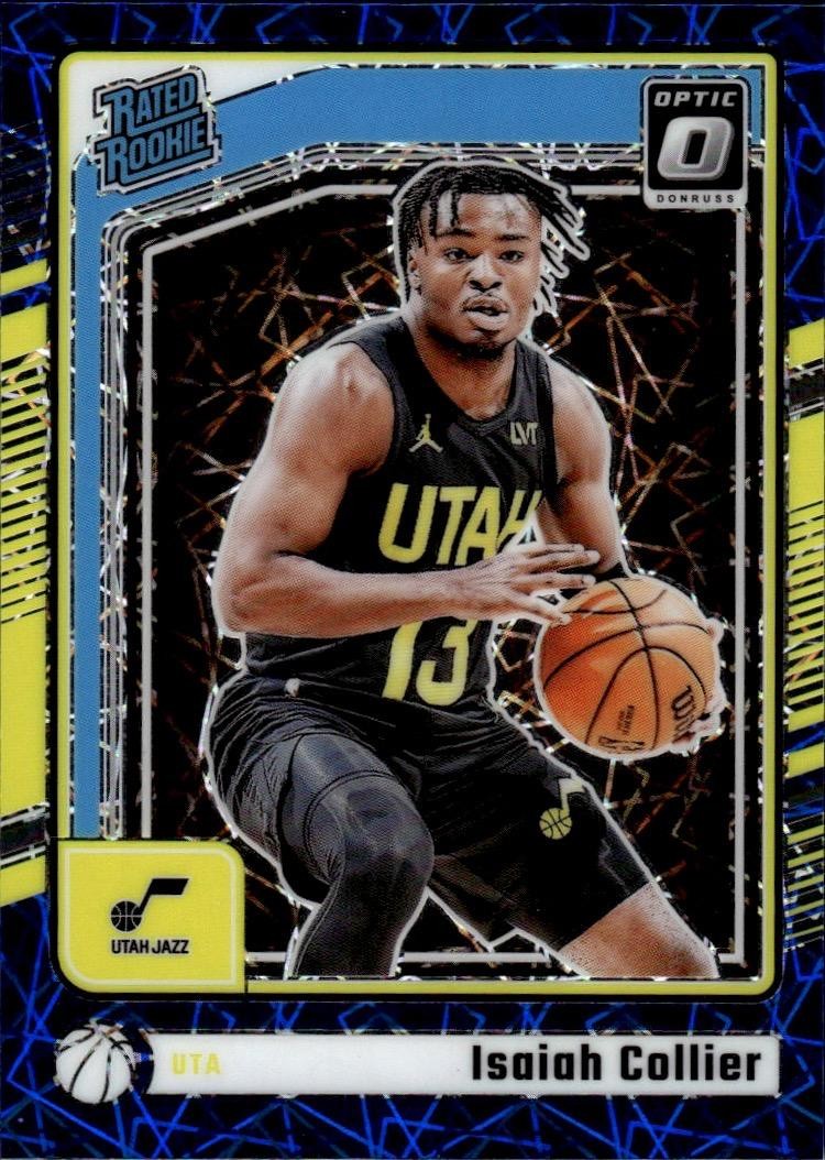 2024-25 Donruss Optic #295 Isaiah Collier Blue Velocity