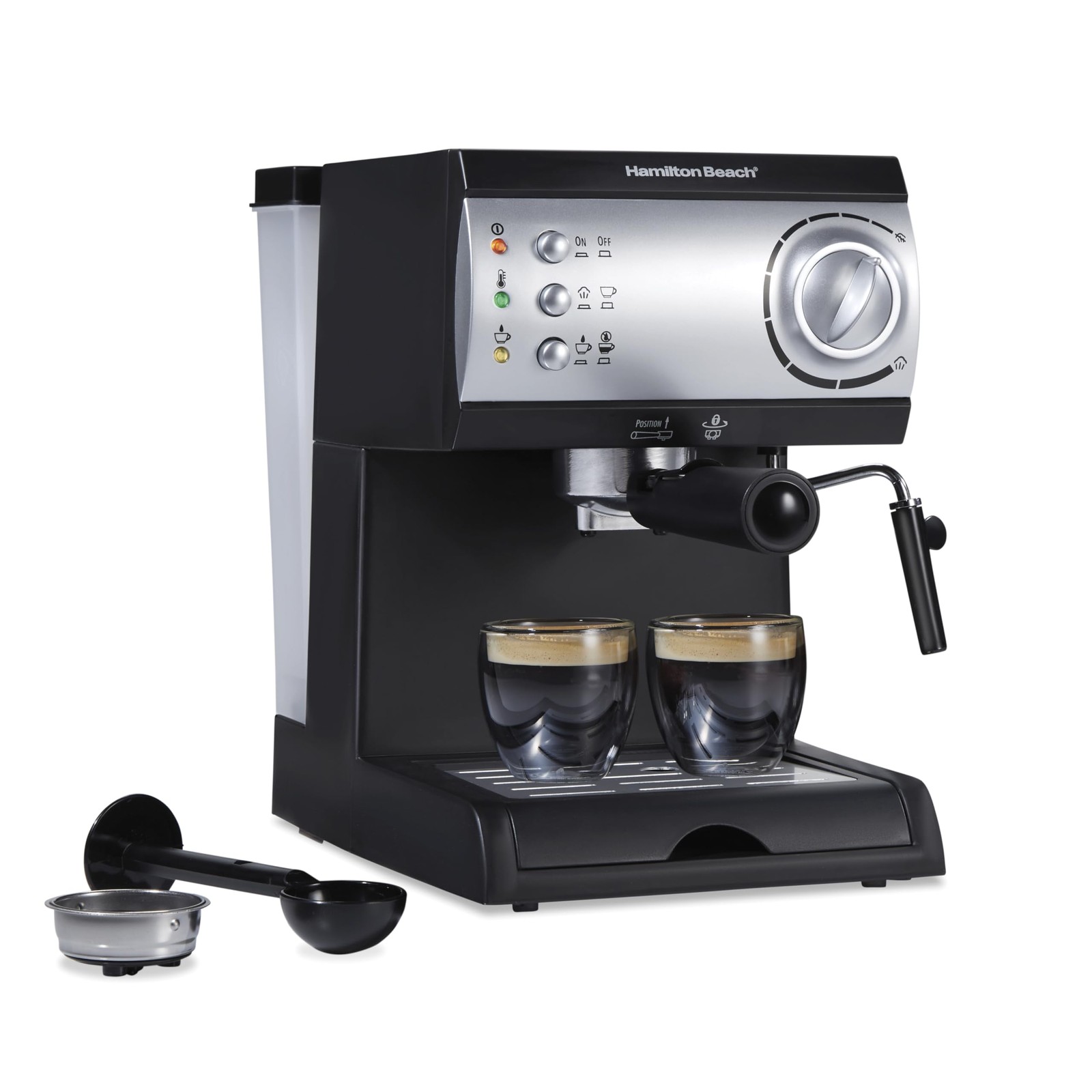 Hamilton Beach 15 Bar Espresso Machine, Cappuccino, Mocha,  Latte Maker, with
