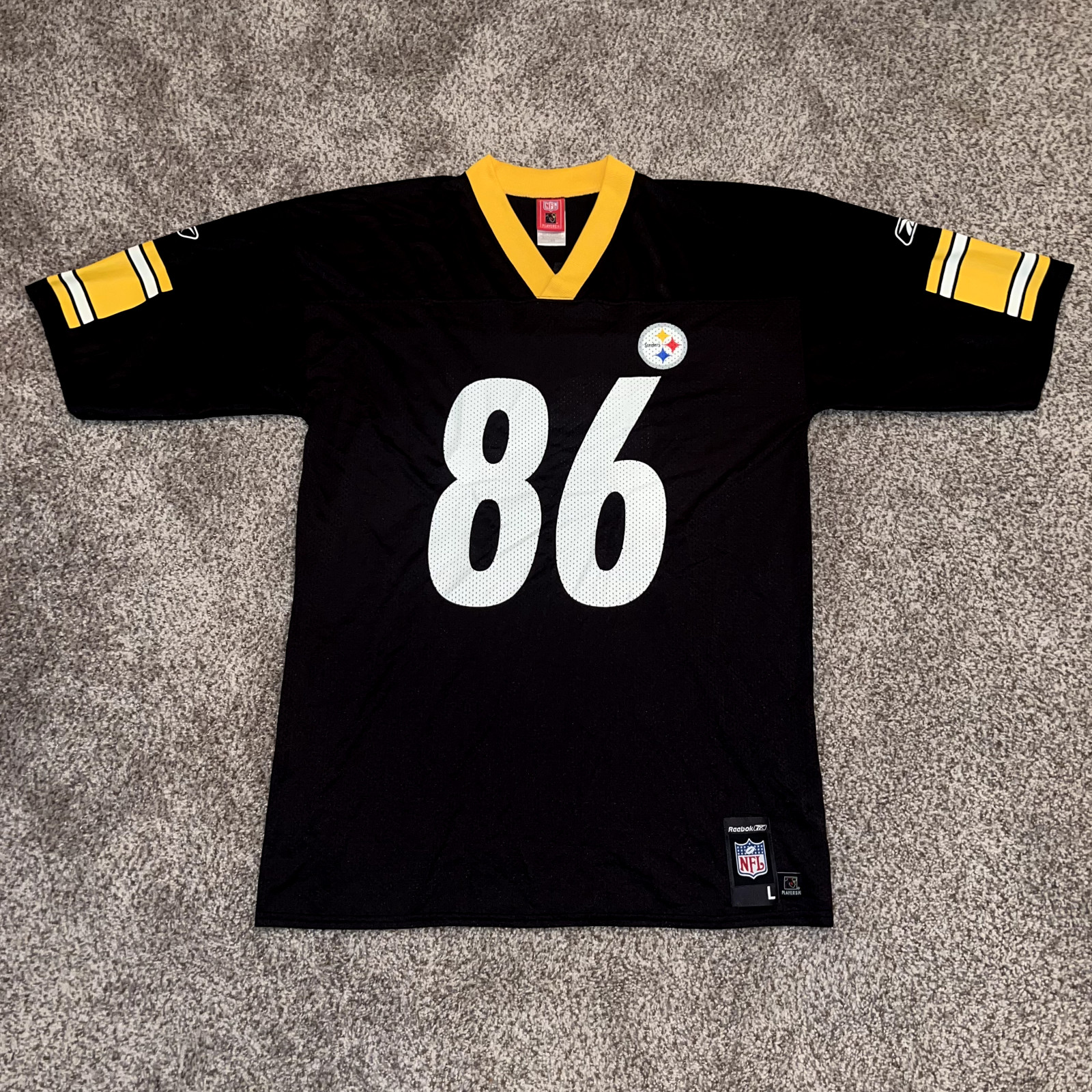 Reebok Pittsburgh Steelers Hines Ward #86 Football Jersey Men's Size Large