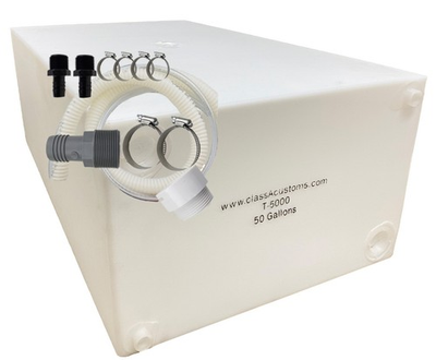 #ad #ad 50 Gallon Fresh Gray Water Holding Tank amp; Basic Plumbing Kit T 5000 BPK $220.99