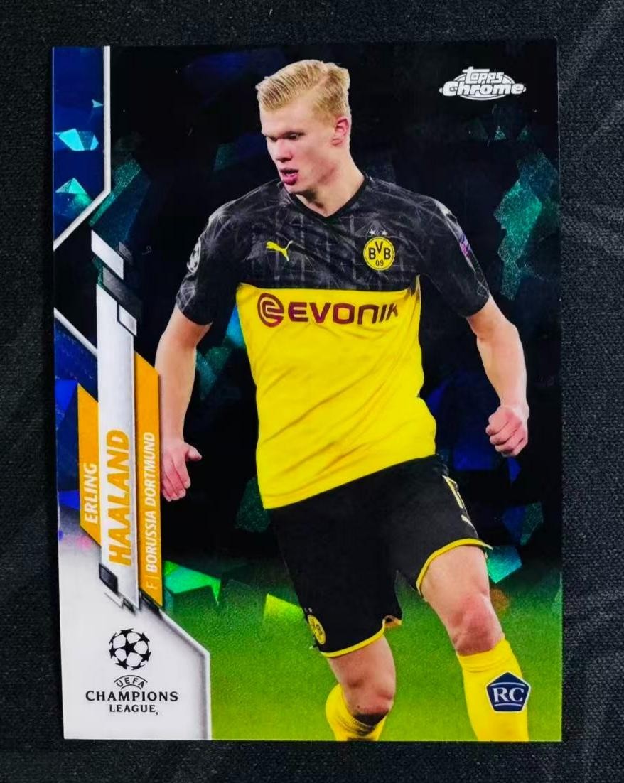 Erling Haaland 2019 Topps Chrome UEFA Champions League Sapphire