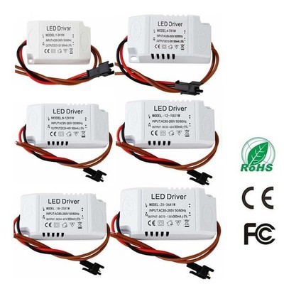 Led Driver Trafo DC 12V 24V 36v 15w 20w 30w Netzteil Treiber Transformator 300ma
