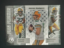 2020 Panini Mosaic #FF8 Aaron Jones / Aaron Rodgers / Davante Adams Flea Flicker