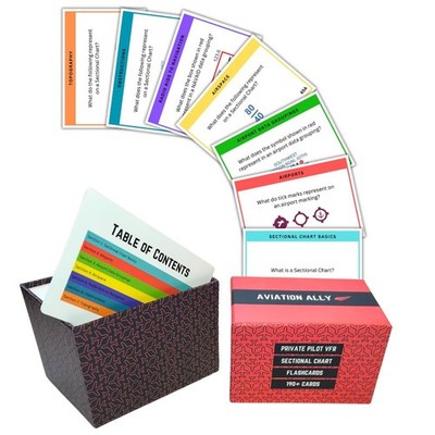 Private Pilot VFR Sectional Chart Flashcards - 190+ Cards Covering Sectional ...
