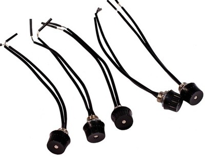 Creative Hobbies 5 Pack of Rotary Style On/Off Canopy Light Switch, black 