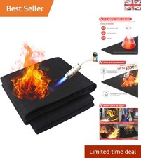 Portable 50x50cm Fireproof Blanket - Versatile Protection for Welders and Grills