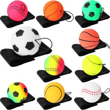 Wrist Return Ball Wrist Band Ball on a String 2.48 Inch Rubber Rebound Sport Bou