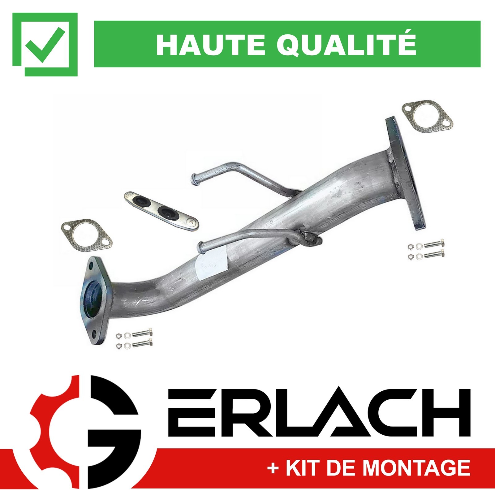 Tuyau avant pour Volvo S60 et V60 1.6 D2 Drive, pièce d'échappement en acier réf 10490