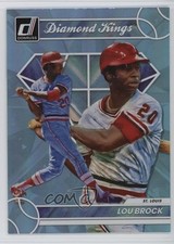 2023 Panini Donruss Diamond Kings Holo Carolina Blue Lou Brock #19 HOF 1s5f