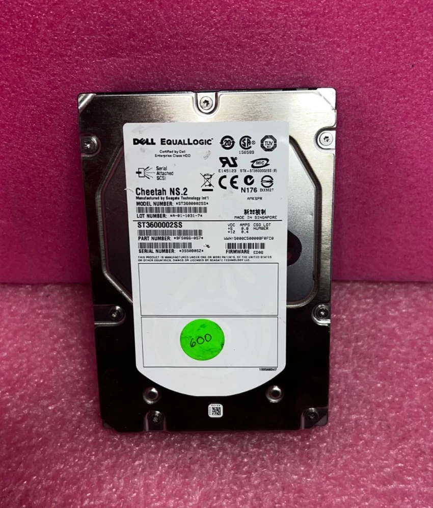 Dell 3.5 in Form Factor Internal Hard Disk Drives 600 GB Storage