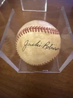 American League Baseball Autographed By Jackie Robinson