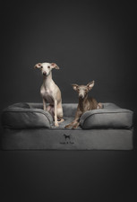 Orthopedic Dog Sofa Bed Cooling Gel Memory Foam Soft Velvet Pet Bed