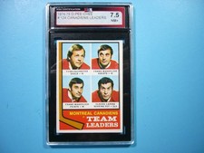 1974/75 O-PEE-CHEE HOCKEY CARD #124 YVAN COURNOYER FRANK MAHOVLICH KSA 7.5 OPC
