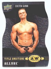 2022 Upper Deck Allure AEW #TA-24 Colten Gunn Title Ambitions