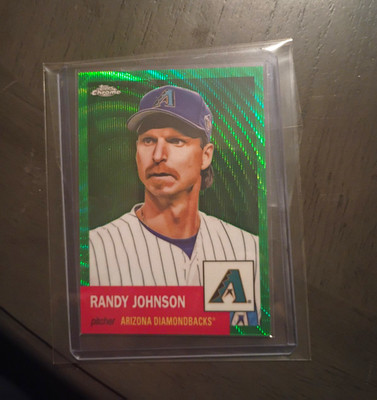 Topps Chrome Green Refractor Randy Johnson Arizona Diamondbacks #454 57/99