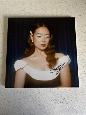 Laufey Bewitched The Goddess Edition Blue Vinyl 2xLP Signed Front Jacket *READ*