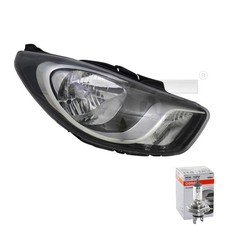 Scheinwerfer Frontscheinwerfer links H4 für Hyundai i10 PA inkl. Osram Lampen