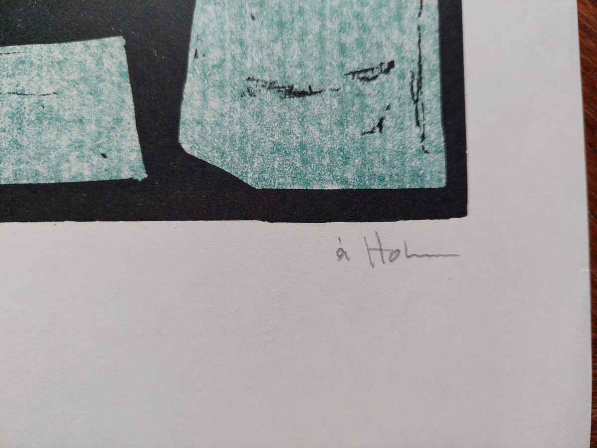 Åke HOLM Signed linocut / Original print by Holm | eBay