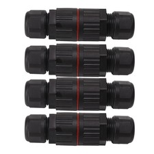 ｀32A 4 Pcs Wire Connectors 5 Core IP68 Waterproof Screw Crimping PA66 Aviatio BL
