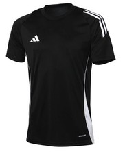 Adidas Youth Tiro 24 T-Shirts Run Black Soccer Casual Kid Top Tee Shirt IJ7674