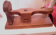 Vintage Hand Made Wood Nut Cracker  Folk Art Design