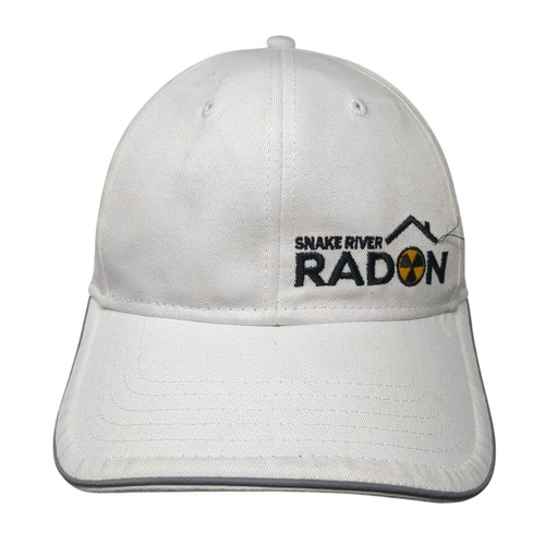 Snake River Radon Strapback Hat White One Size Embroidered Outdoor Otto