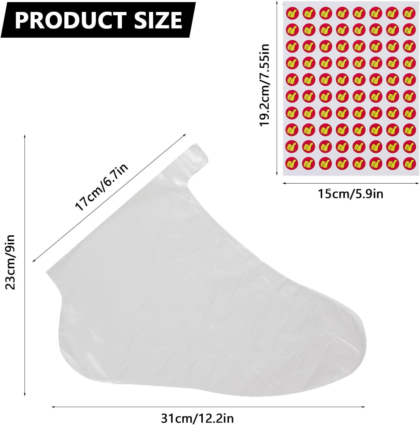 Plastic Foot Covers for Feet, Used Moisturizing Disposable Medium 