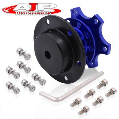 Zero Play Competition Black Blue Steering Wheel Quick Release Hub Drift