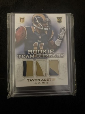 2013 Panini Momentum - Upside Jumbo Relics Tavon Austin #1 /25 (MEM, RC)