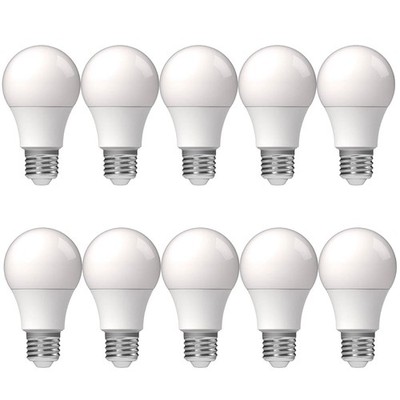 10 x LightMe LED Leuchtmittel A60 Birne 10W = 75W E27 matt 1055lm warmweiß 2700K