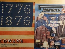 Cowans/Manions Vintage 2-Catalog Lot-Historic Americana,Historical Collectables
