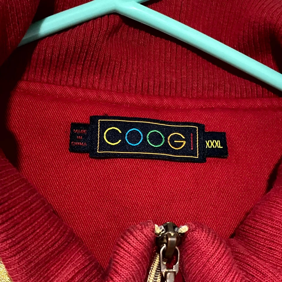 Coogi Military Jacket Mens 3XL Red Quilted Military Vintage Y2K Utility Workwear - Image 4 of 4