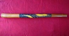 Vintage 50" Hand Carved Heavy Didgeridoo from Bali, Teak Wood