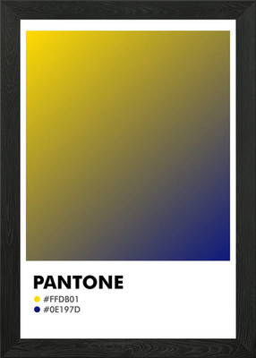 PANTONE FARBVERLAUF Gerahmtes Wandbild Poster Leinwanddruck Bild