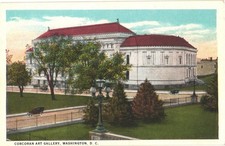 Washington, D. C. Corcoran Art Gallery Bird s Eye View Vintage Postcard