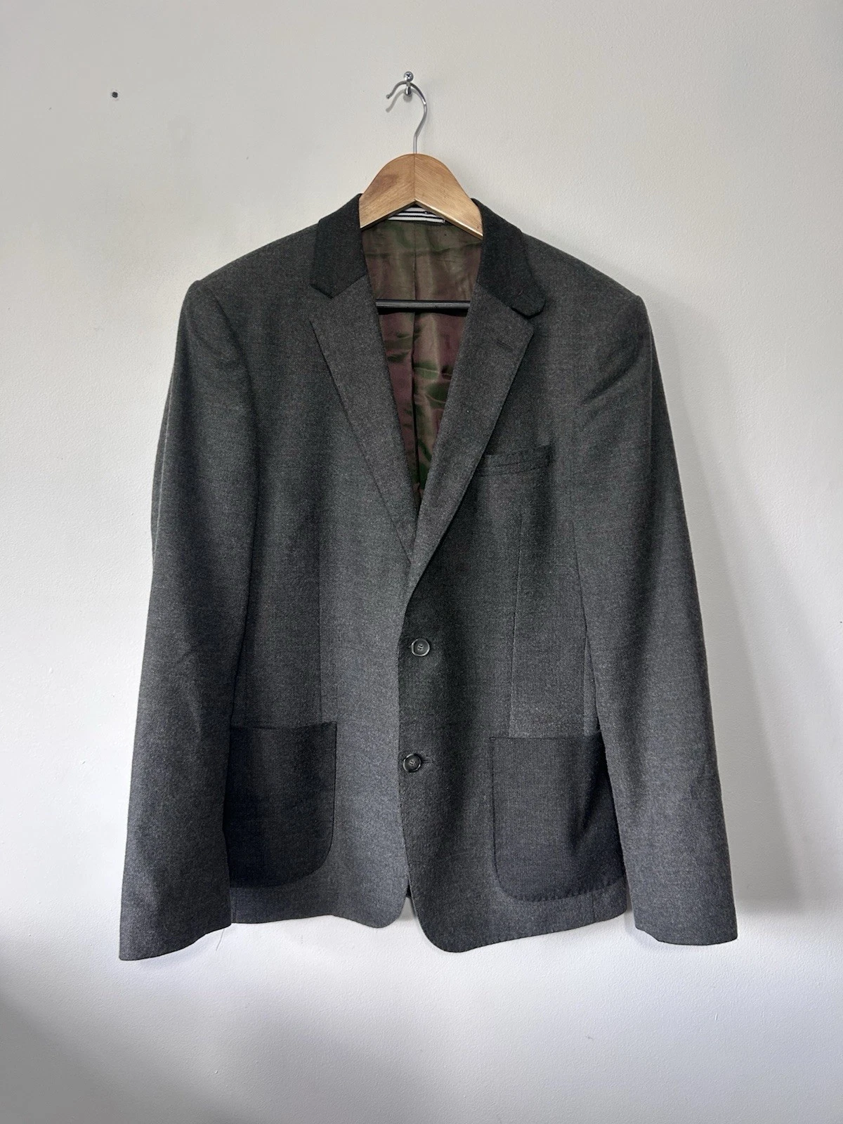 Peter Werth Mens Grey Sports Blazer Jacket Size 40”