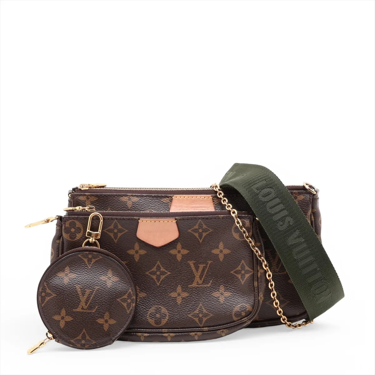 Louis Vuitton Monogram Multi Pochette Accessoires M44813 Brown There was an RFID