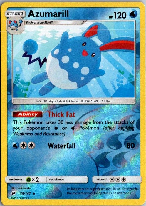 SM - Burning Shadows #35/147 Azumarill