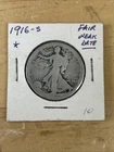 1916 S Walking Liberty Half Dollar