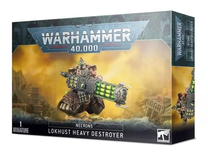 Figurine Necrons Destroyer Lourd Lokhust Warhammer 40k en plastique de 60mm