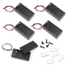 LampVPath (Pack of 5 9v Battery Holder, 9 Volt Holder with Switch,... 