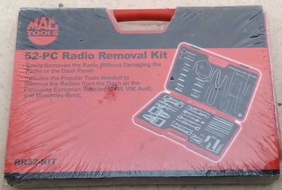 Mac tools 52-PC Radio Removal Kit RR52-kit RR52 BMW Wrench & European Model Keys
